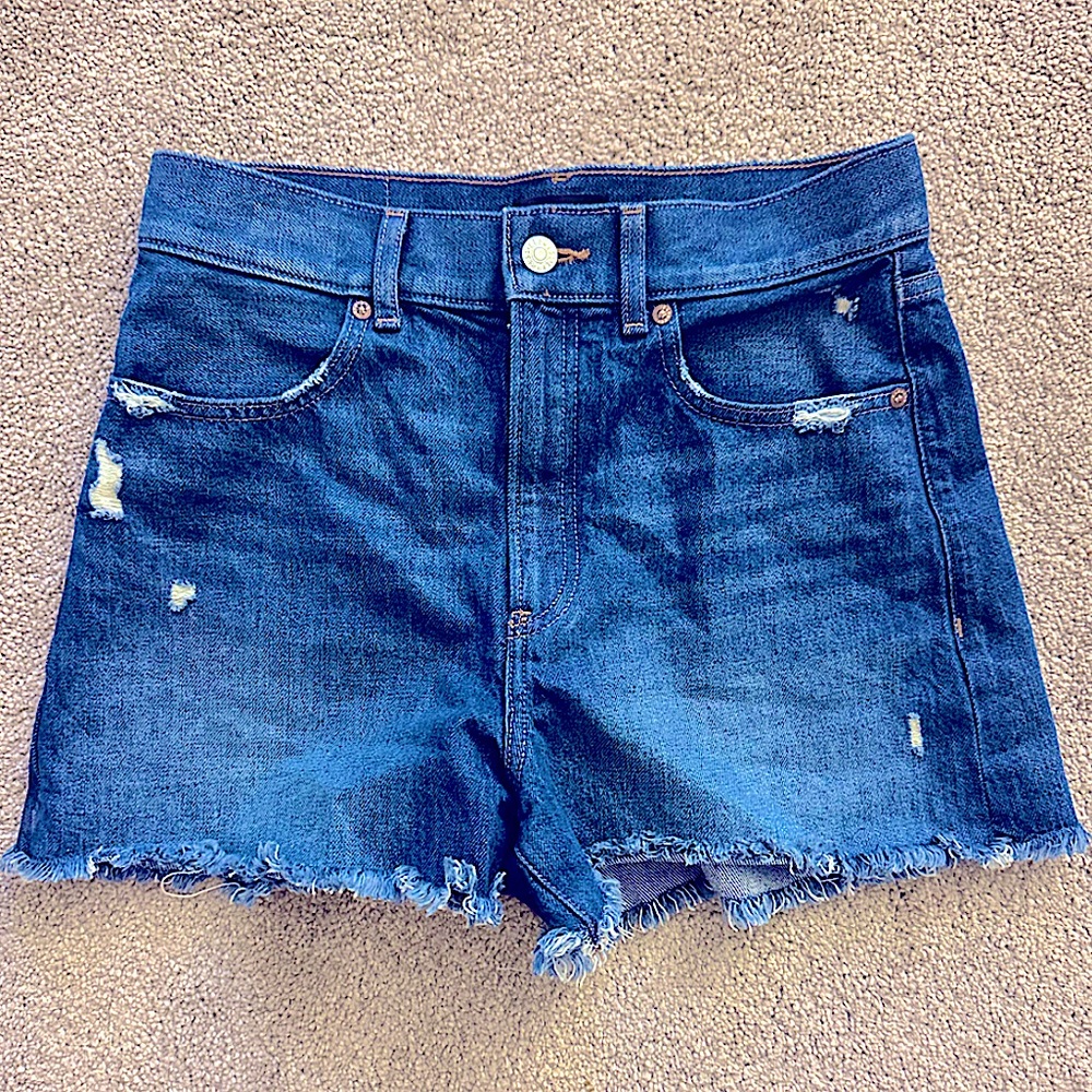 Express Super High Waisted Mom Shorts